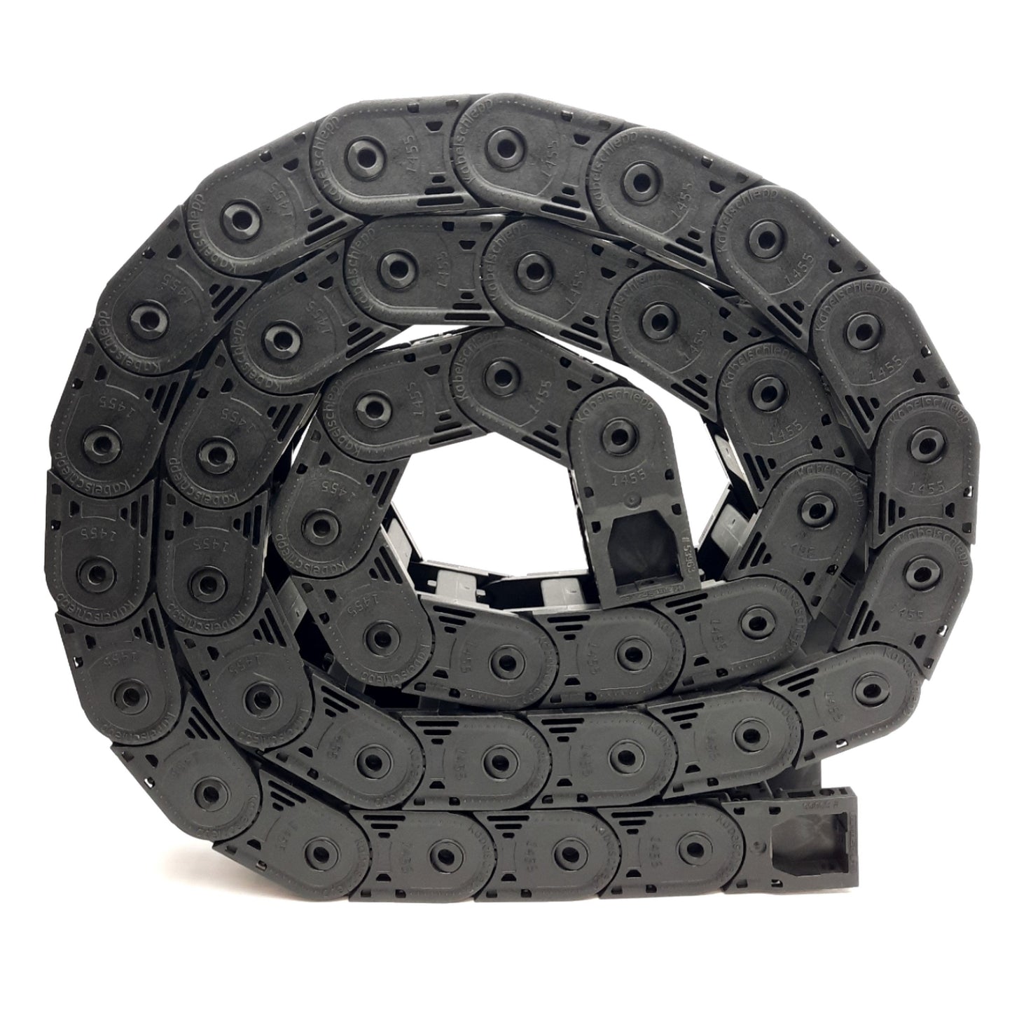 Used Kabelschlepp 030.038.052 UA1455 Cable Carrier 1729mm Length 38 Links w/ Brackets