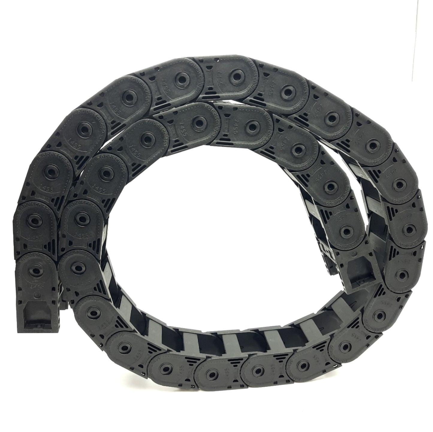 Used Kabelschlepp 030.038.125 UA1455 Cable Carrier 1274mm Length 28 Links w/ Brackets