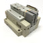 Used SMC SV2100-5FU (x2) Solenoid Valves, 2-Position 5-Port, 24VDC w/Manifold