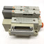 Used SMC SV2100-5FU (x2) Solenoid Valves, 2-Position 5-Port, 24VDC w/Manifold