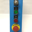 Used Hoffman E4PBG Pushbutton Enclosure w/Allen Bradley Switches, E-Stop *Blue Paint*