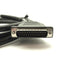 Used Microscan 61-000032-02 Barcode Scanner Cable, DB25 M/F, Quadruz EZ to IB-150, 2m