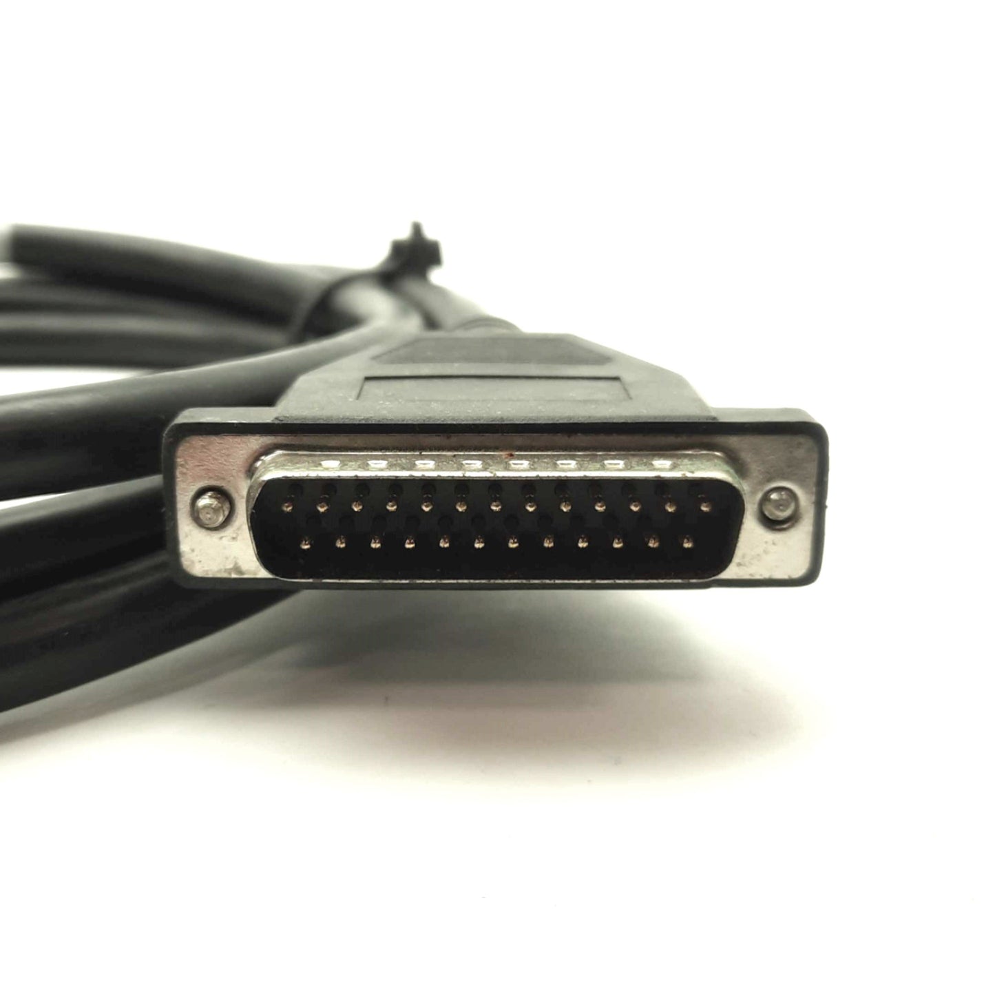 Used Microscan 61-000032-02 Barcode Scanner Cable, DB25 M/F, Quadruz EZ to IB-150, 2m