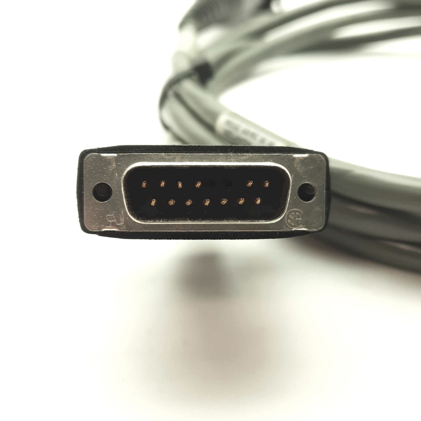 Used Adept 10356-10400 Rev A MCP Adapter Cable, 15-Pin D-Sub to 16-Pin MS Round, 1.5m