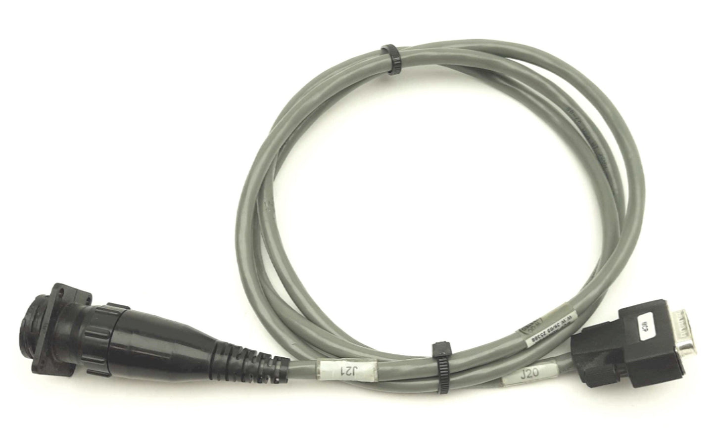 Used Adept 10356-10400 Rev A MCP Adapter Cable, 15-Pin D-Sub to 16-Pin MS Round, 1.5m