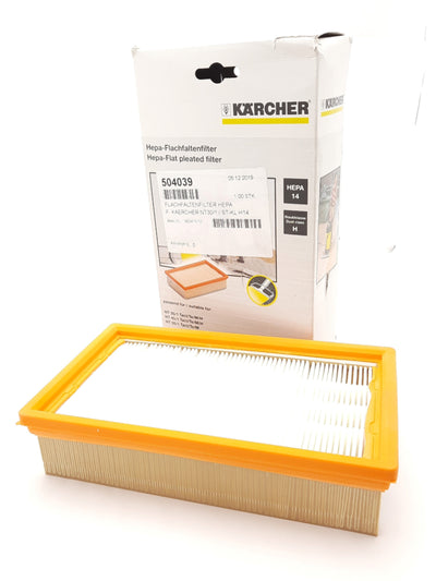 New KARCHER 6.904-242.0 Flat Pleated Filter HEPA-14, 140 x 57 x 240mm