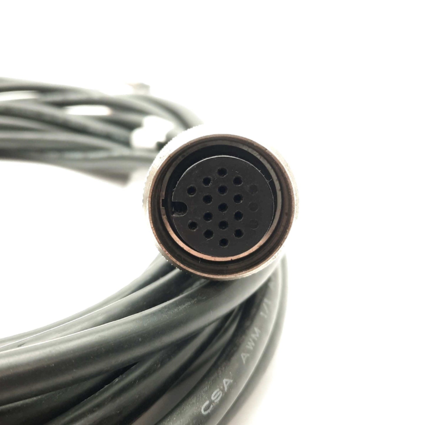 Used Omron STI 42660-0250 Light Curtain Transmitter Cable 15-Pin Round 14-Pin IDC 25'