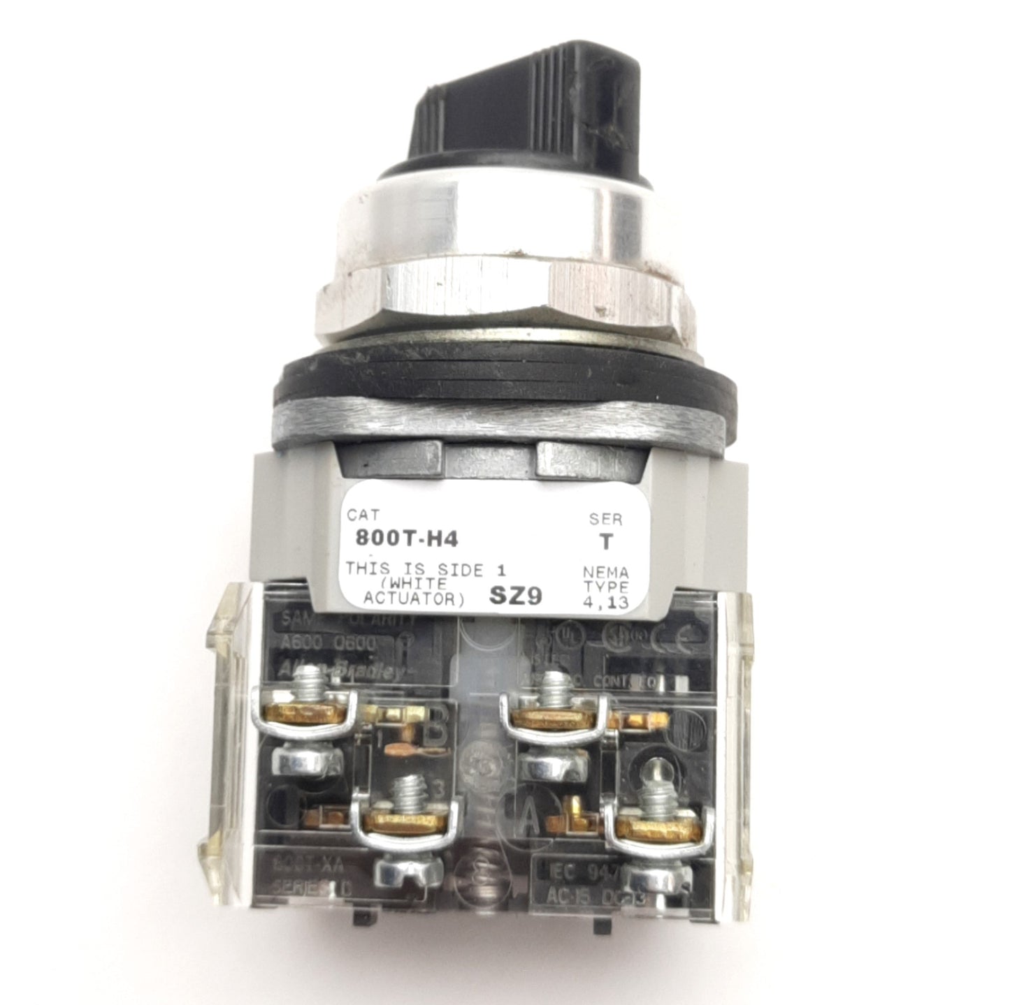 Used Allen Bradley 800T-H4 Momentary Selector Switch w/ 800T-XA Contact