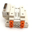 Used SMC SS5V1-16FD1-02B-N7 Cassette Base Manifold 2-Stations, 25-Pin D-Sub Connector