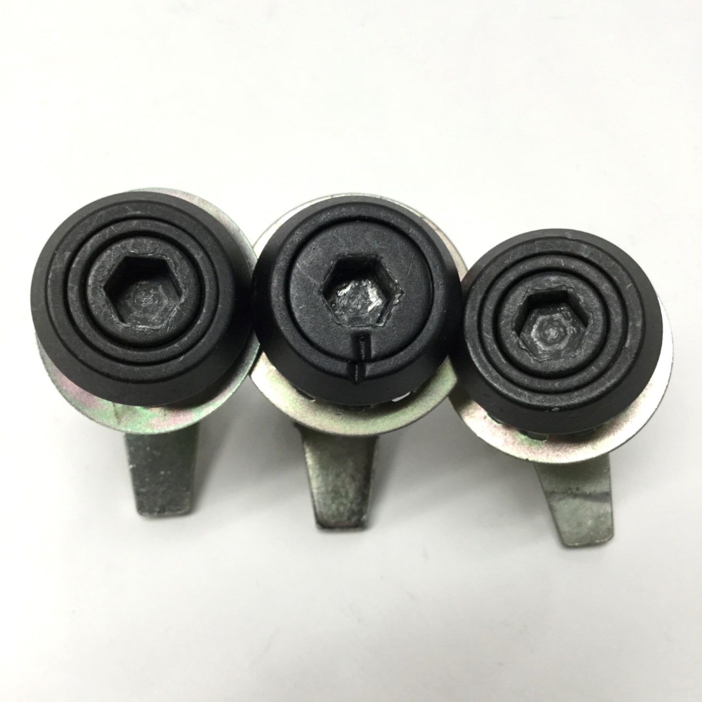 Used Lot of 3 Southco E3-16-35 Vise Action Compression Latch 8mm Hex, Quarter-Turn