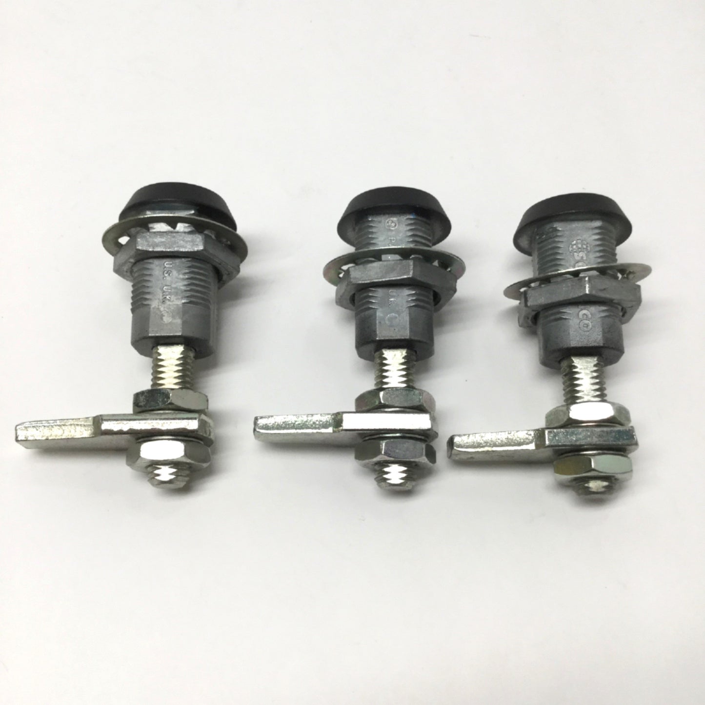 Used Lot of 3 Southco E3-16-35 Vise Action Compression Latch 8mm Hex, Quarter-Turn