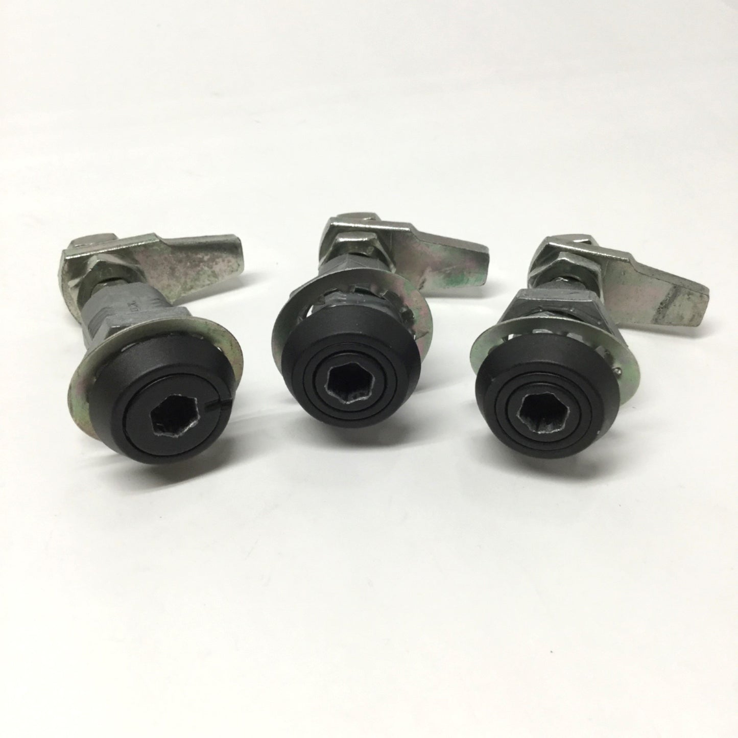 Used Lot of 3 Southco E3-16-35 Vise Action Compression Latch 8mm Hex, Quarter-Turn