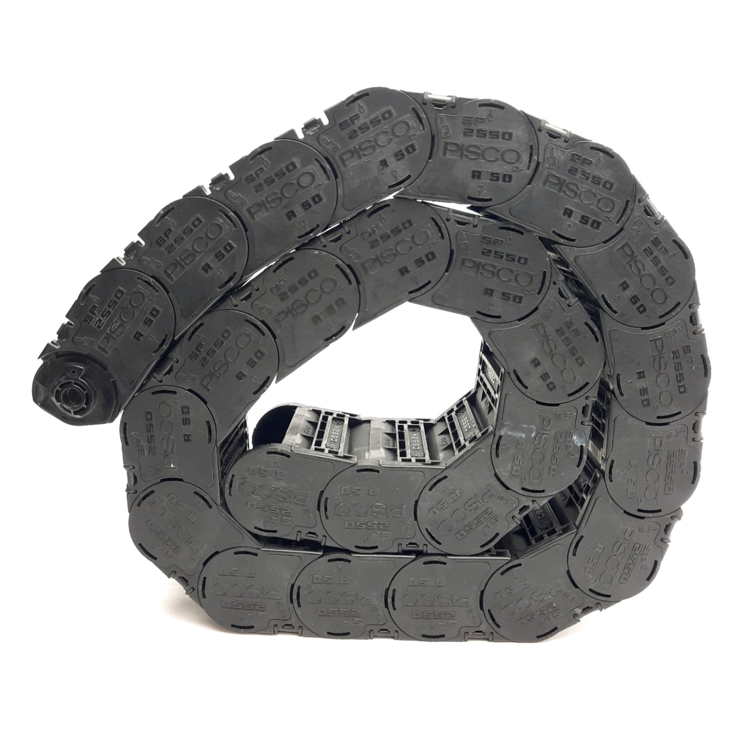 Used Pisco SP2550-R50-25 Low Friction Cable Carrier 3Ft Length, 50mm x 25mm Inner