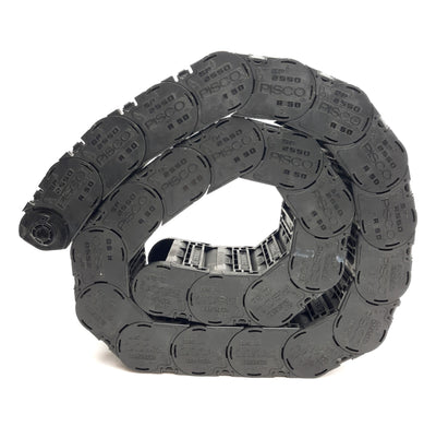 Used Pisco SP2550-R50-25 Low Friction Cable Carrier 3Ft Length, 50mm x 25mm Inner