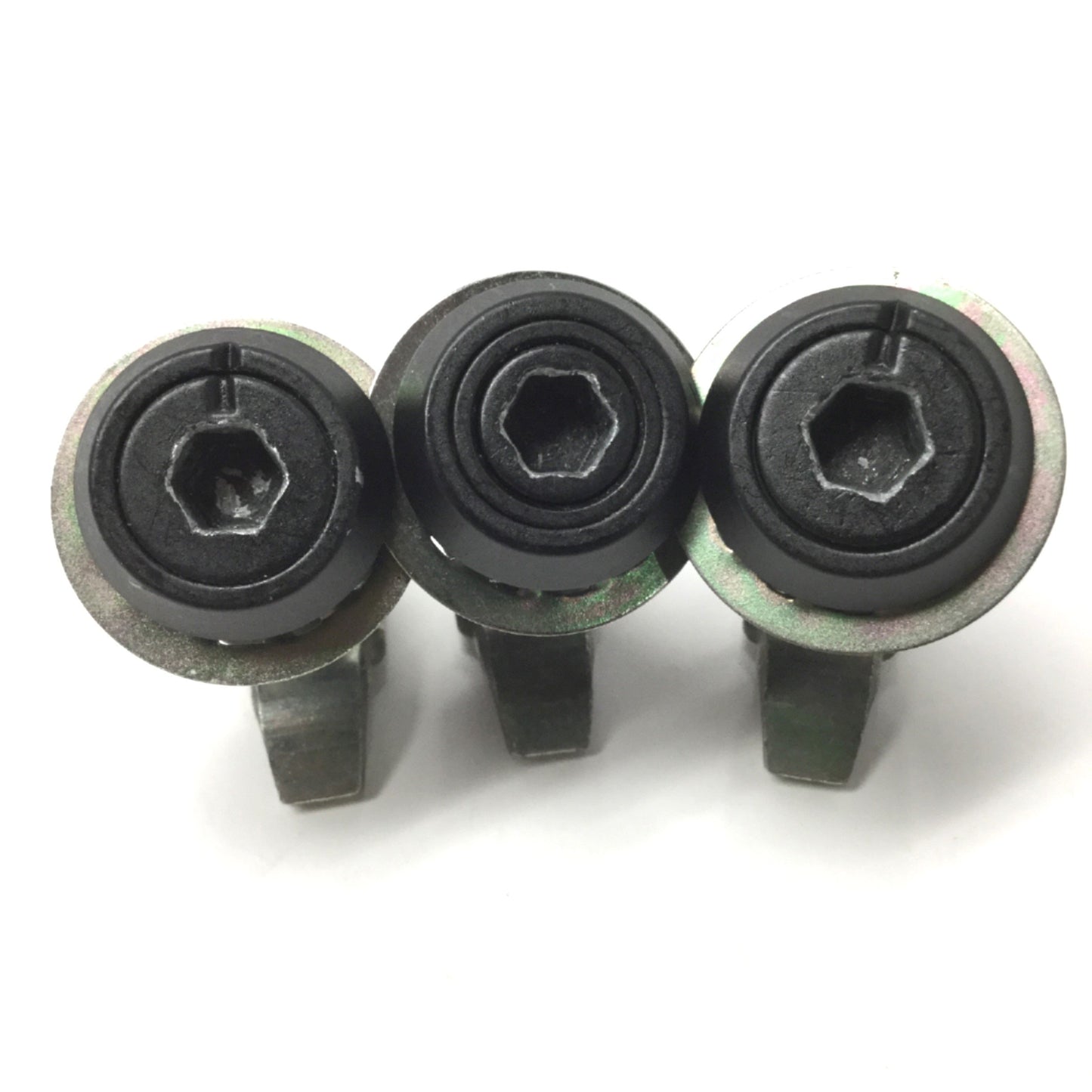 Used Lot of 3 Southco E3-16-25 Vise Action Compression Latch 8mm Hex, Quarter-Turn