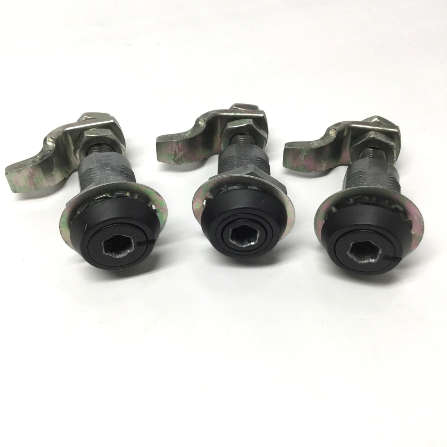 Used Lot of 3 Southco E3-16-25 Vise Action Compression Latch 8mm Hex, Quarter-Turn