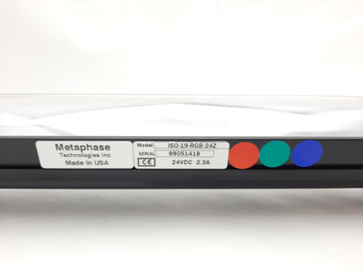 New Metaphase ISO-19-RGB-24Z Exolight Red Blue Green 24VDC 2.3A, 19" lens Length