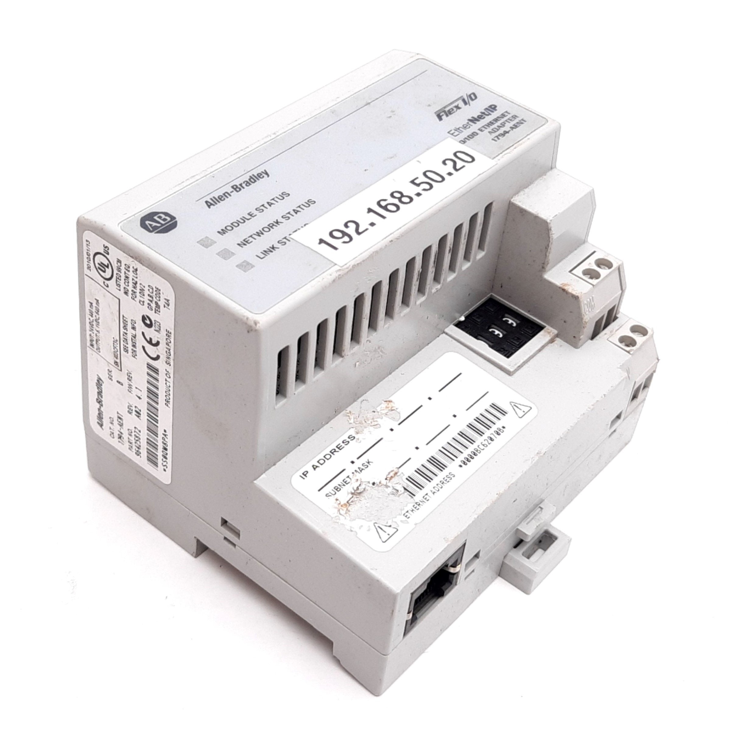 Allen Bradley 1794-AENT Flex I/O EtherNet I/P Communication Adapter Mo ...