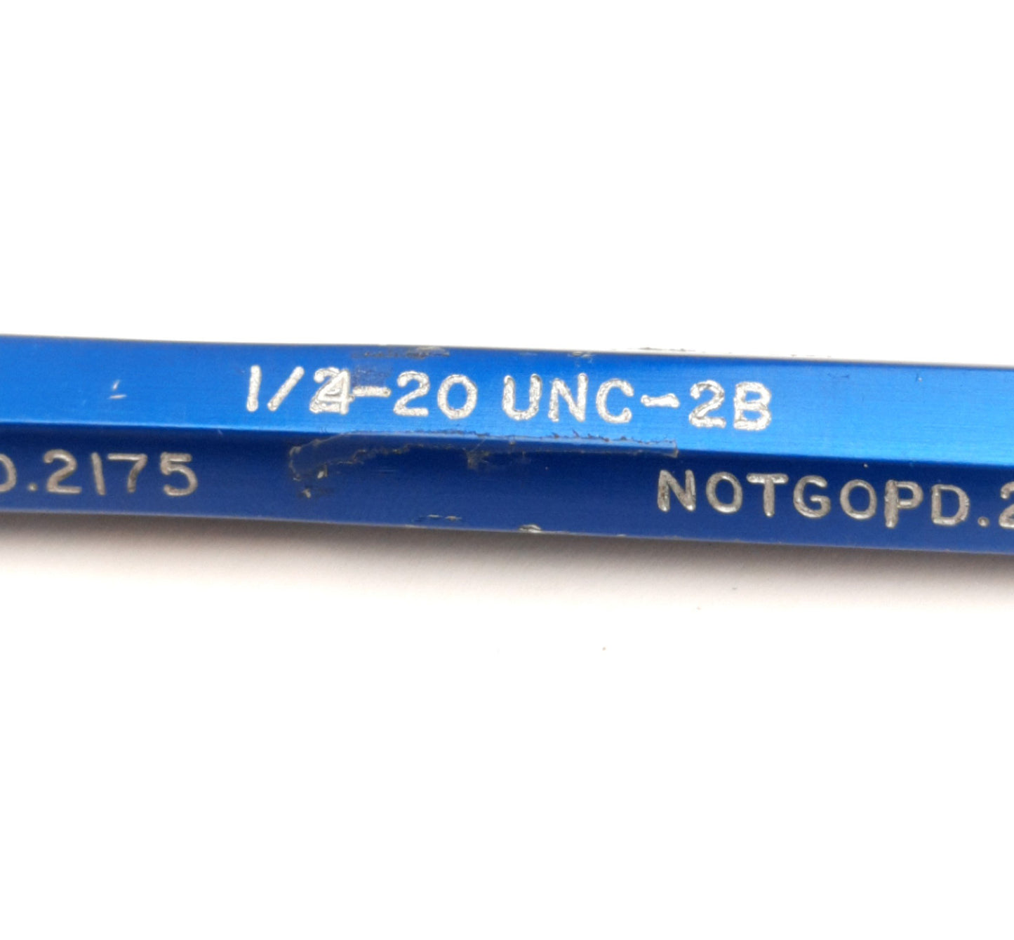 Used Ponam 1/4-20UNC-2B GONOGO Thread Plug Gage GOPD 0.2175 NOGOPD 0.2224
