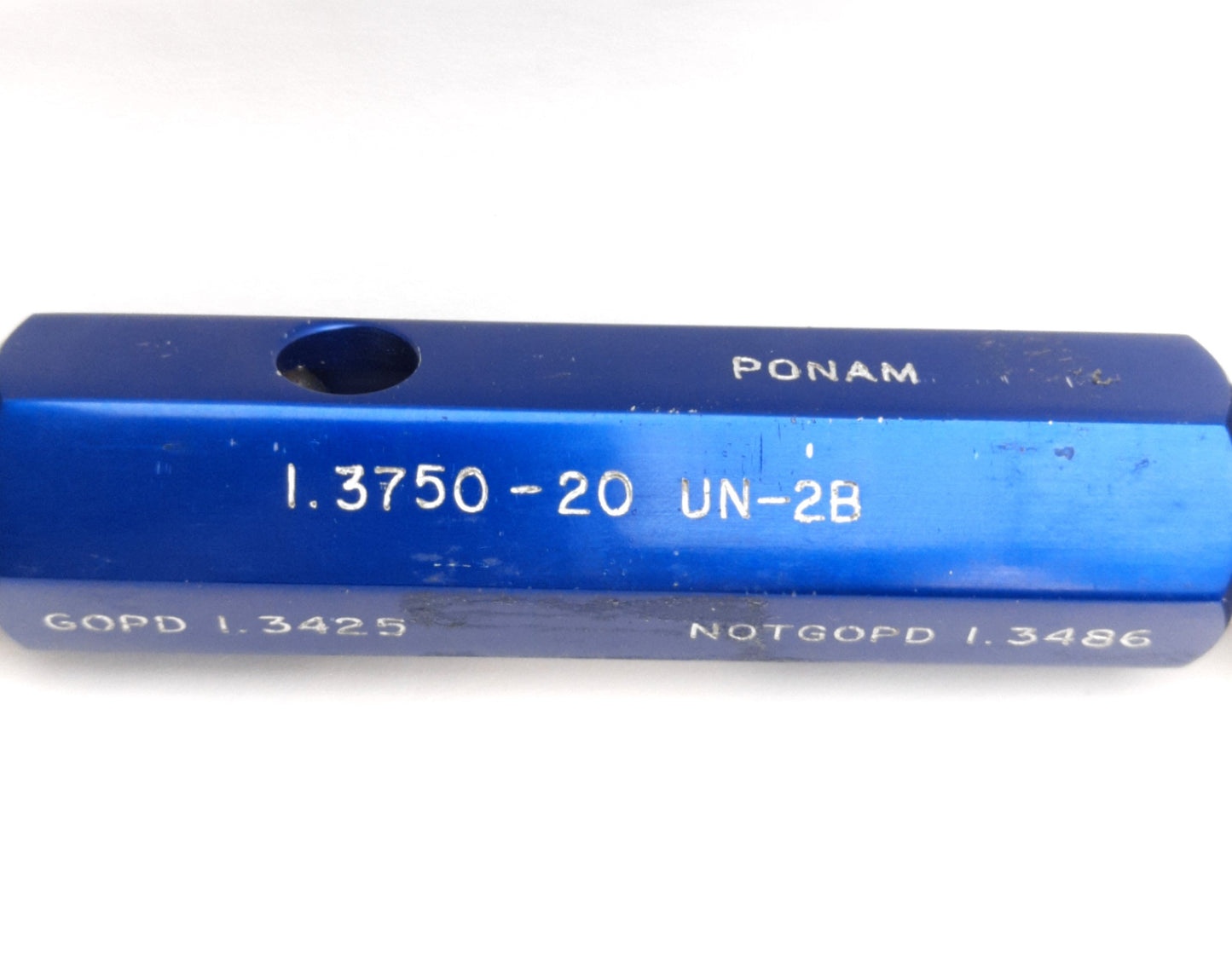 Used Ponam 1.3750-20 UN-2B Thread Gage With Handle GOPD 1.3425 NOGOPD 1.3486