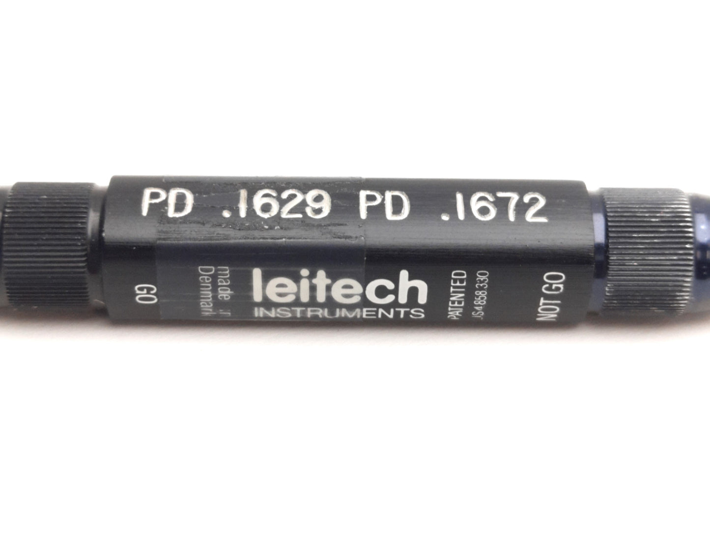 Used Leitech Instruments 10-24 UNC 2B Thread Gage w/ Handle, GOPD .1629 NOGOPD: .1672