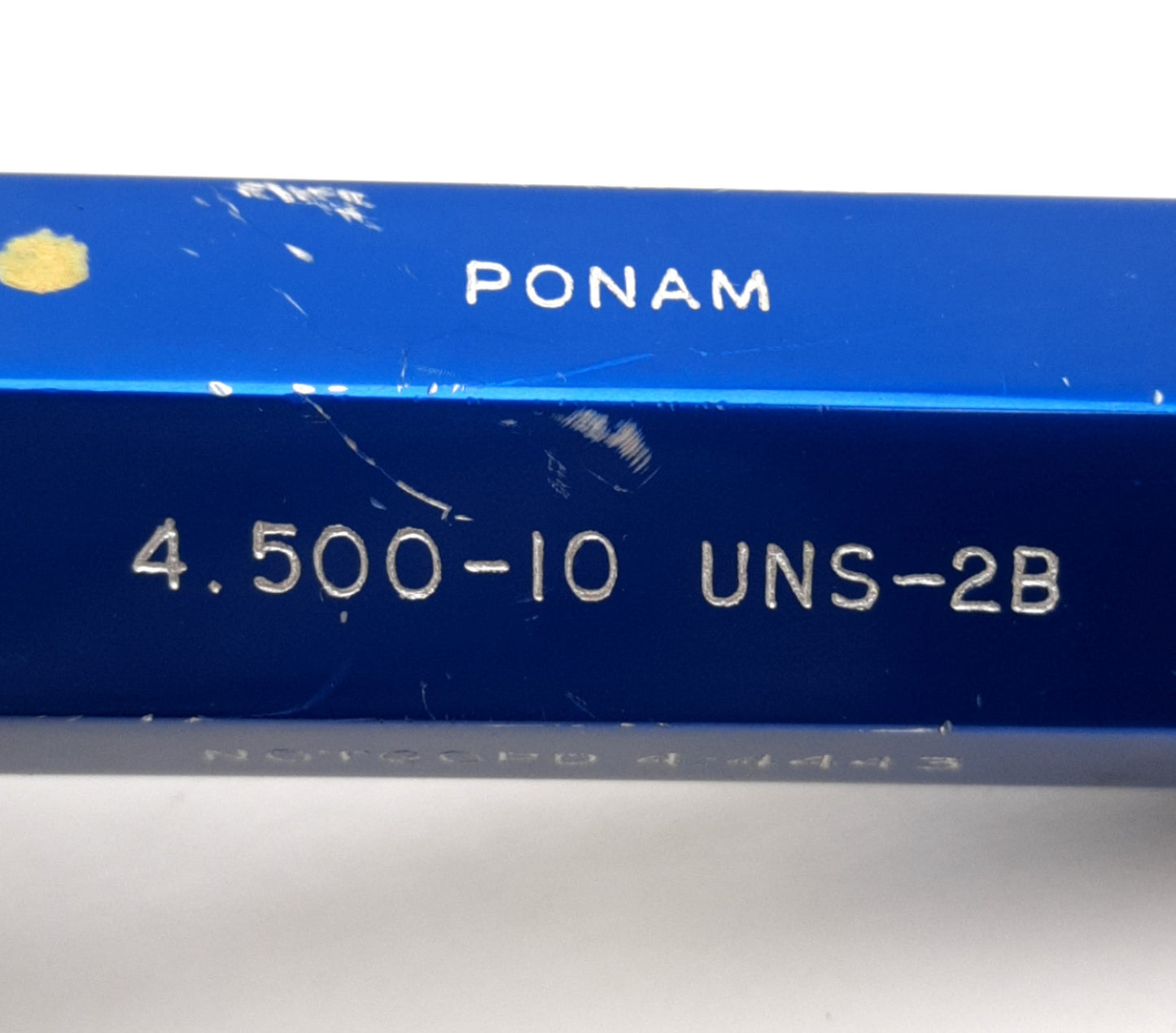 Used Ponam 4.500-10 UNS-2B NOTGO Thread Plug Gage With Handle, NOTGOPD 4.4443