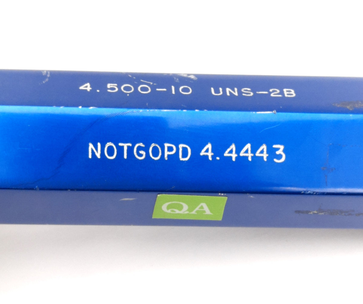 Used Ponam 4.500-10 UNS-2B NOTGO Thread Plug Gage With Handle, NOTGOPD 4.4443