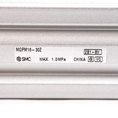 New SMC MGPM16-30Z Guided Cylinder, Bore: 16mm, Stroke: 30mm, 1.0MPa, M5x0.8