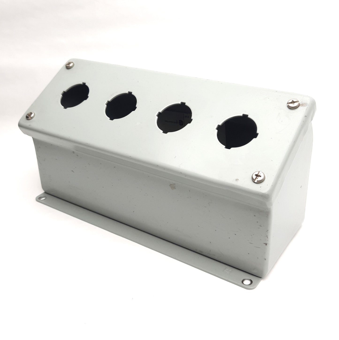 Used Nvent Hoffman E4PBA Pushbutton Enclosure For 30.5mm Switches, 10" x 3.5" x 4.88"
