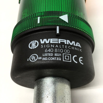 Used Werma 640.810.00 KombiSIGN 71 LED Signal Tower Stacklight 24V Green, Amber, Red