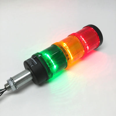 Used Werma 640.810.00 KombiSIGN 71 LED Signal Tower Stacklight 24V Green, Amber, Red