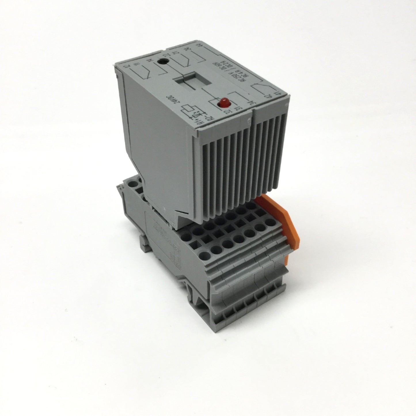 Used Wago 286-375 Plug-In Switching Relay Terminal Module 4PDT 4A, 24VDC Coil w/Base