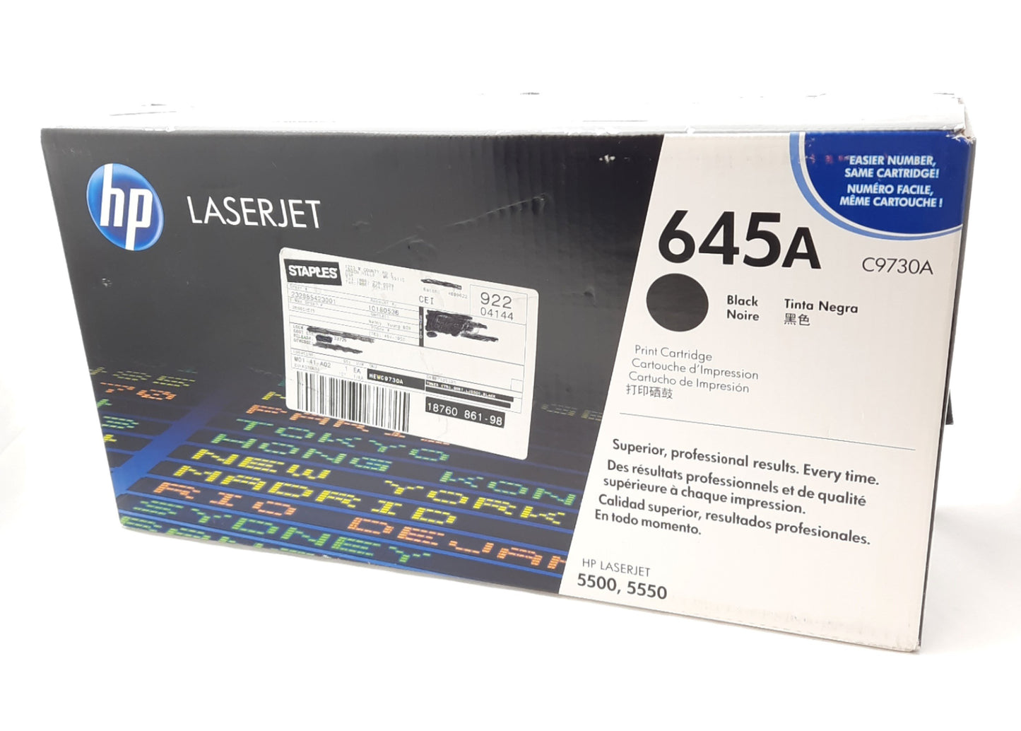 New HP Laserjet C9730A 645A Black Standard Yield Toner Cartridge 13,000 Pages