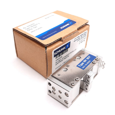New Schunk RH 907 Parallel Gripper, Stroke: 8mm per Finger, 80N, 7bar, M5x0.8