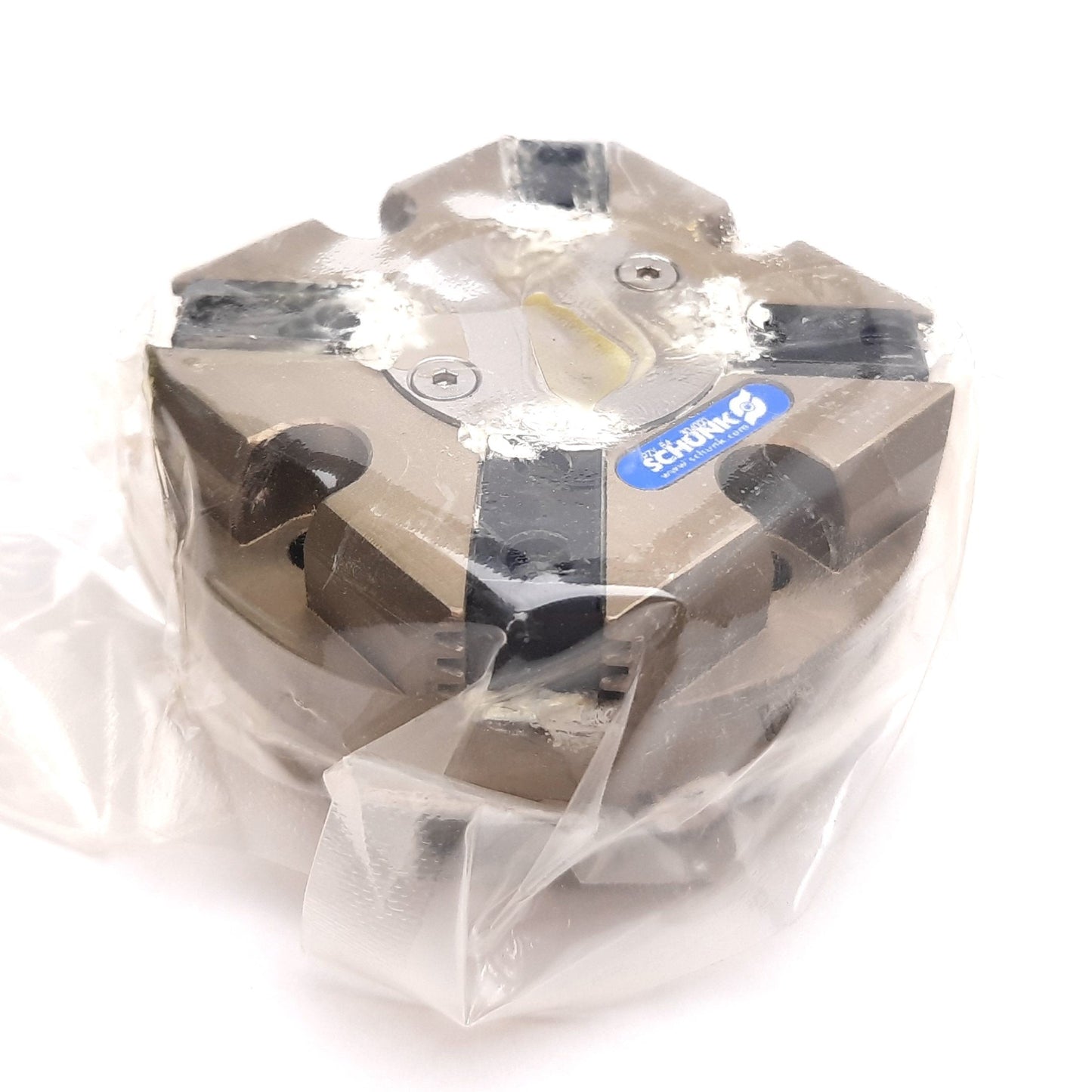 New Schunk PZV 64 Centric Gripper, 4-Finger, 4mm per Finger, 8bar, M5x0.8