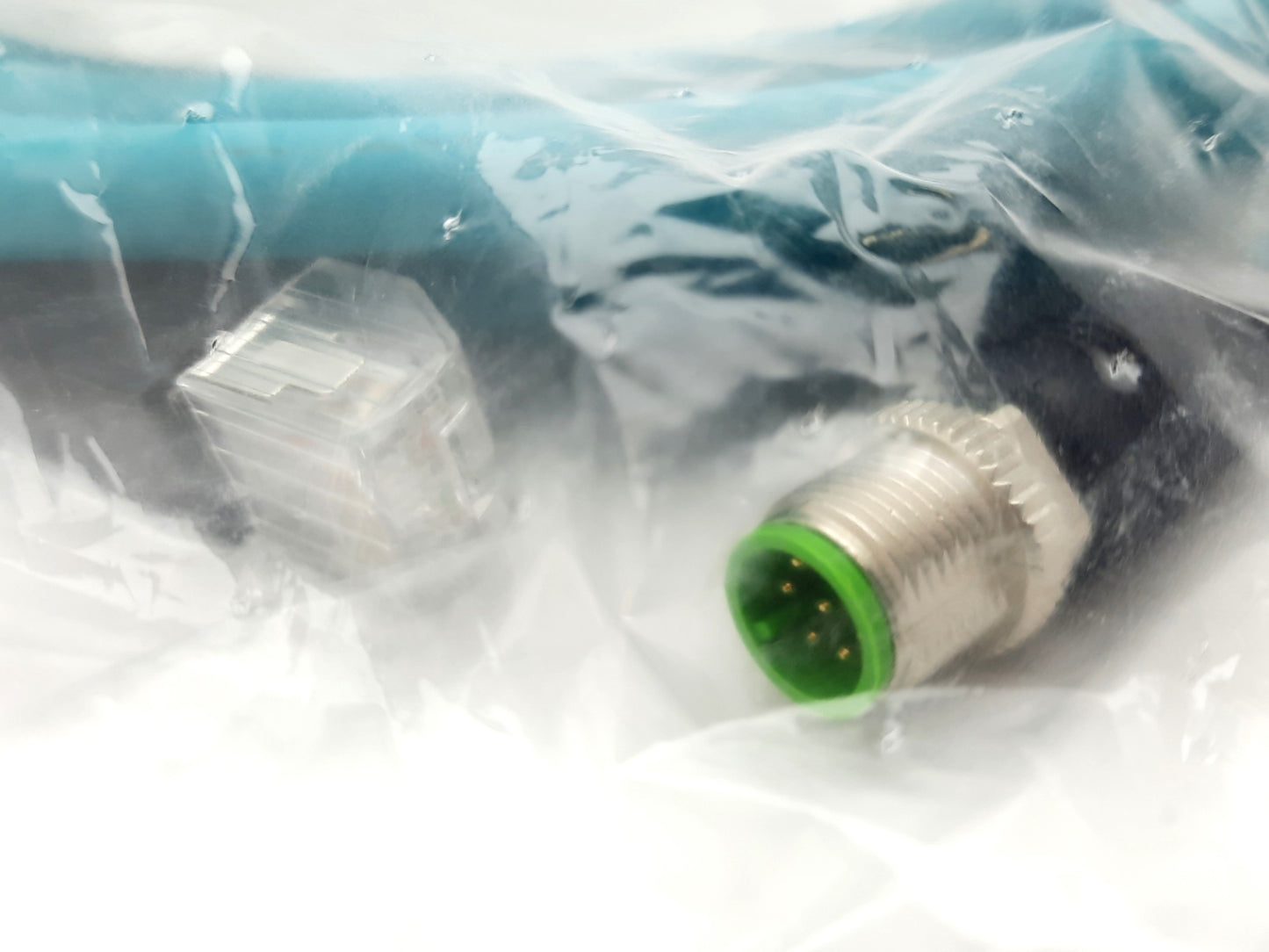 New Murr 7700-48521-S4W0500 Ethernet Networking Cable M12 Male 8 Pin 60VAC/DC 1.76A