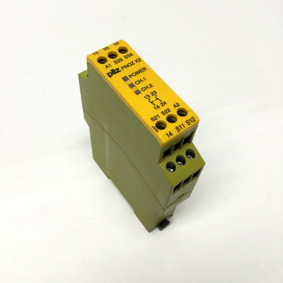 Used Pilz PNOZ X2 774303 E-STOP Relay Safety Gate Monitor Module 24VAC/DC 2N/O, 6A
