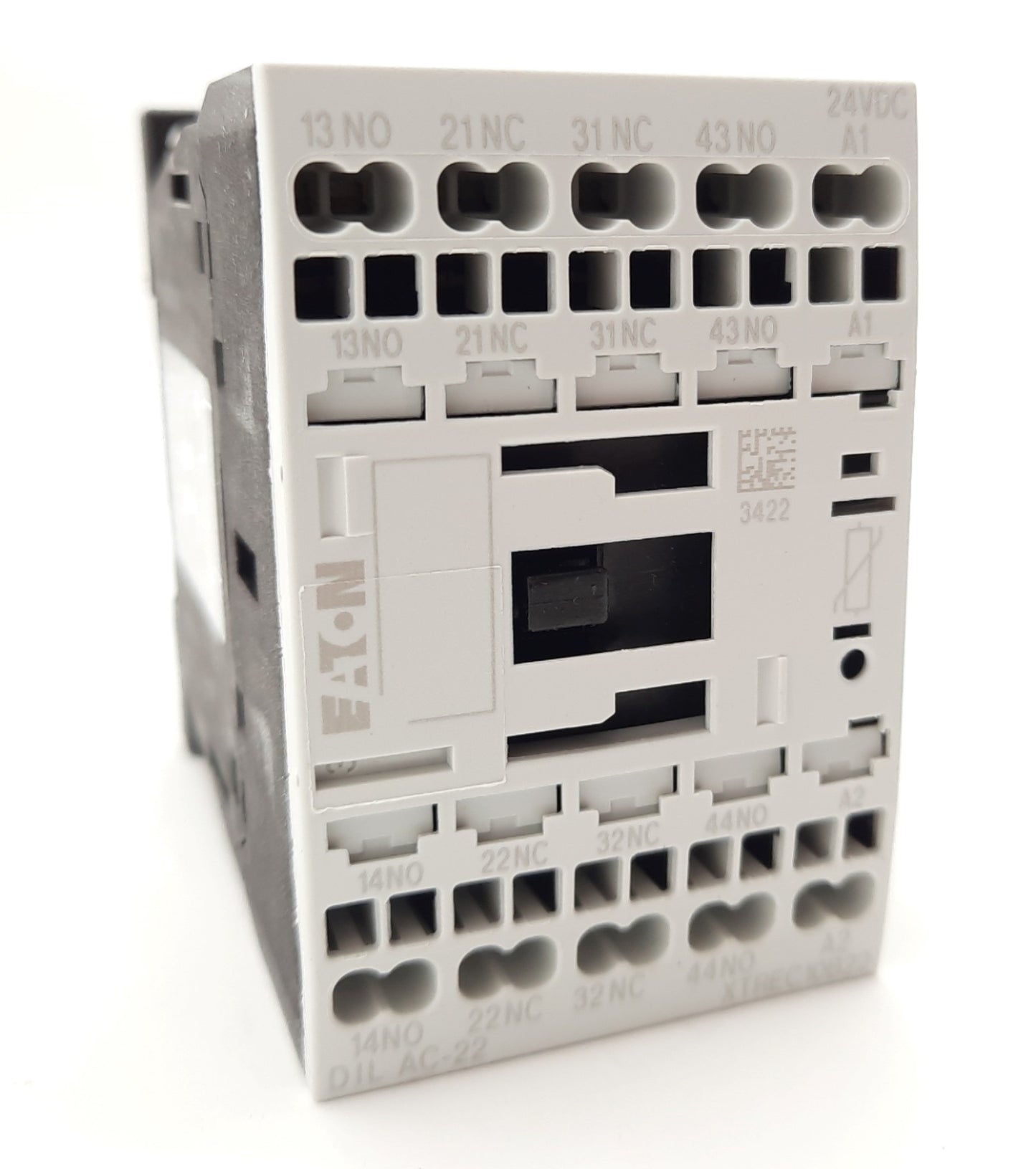 New Eaton DILAC-22 Contactor Relay 24VDC 40VAC 4A 2 N.O 2 N.C DIN Rail