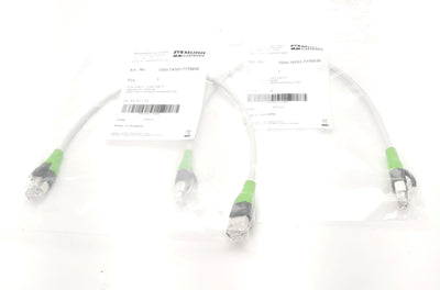 New Lot of 2 Murr 7000-74701-7770030 Ethernet Cordset 60VDC, 1.5A, 26AWG