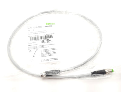 New Murr 700-89501-2000060 Cordset M8 Male to M8 Female Shielded 50VAC 60VDC 4A