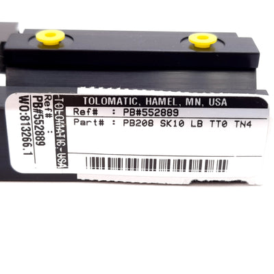 New Tolomatic PB208 SK10 LB TT0 TN4 Guided Cylinder, Bore: 0.5", Stroke: 1", 10-32