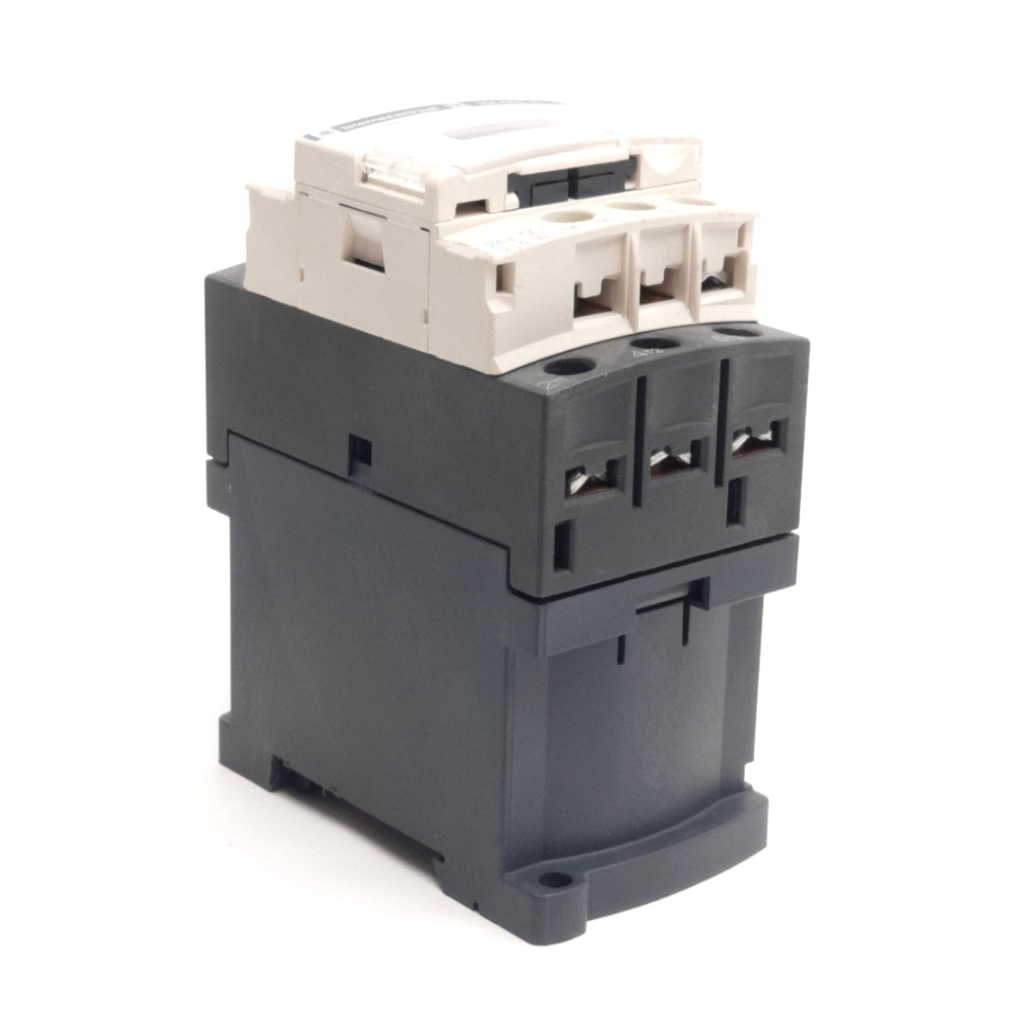 Used Telemecanique LC1D12BL IEC Contactor 12A 690V AC 1NO/NC, 24V DC Coil w/ LAD4TBDL