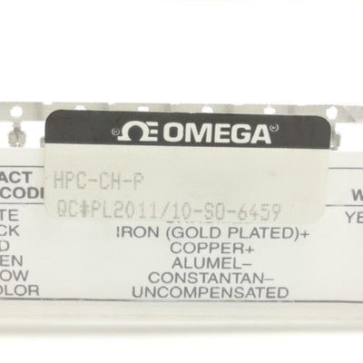 New – Open box Omega Engineering HPC-CH-P Thermocouple Pin Contact, Hollow Core, White, Male