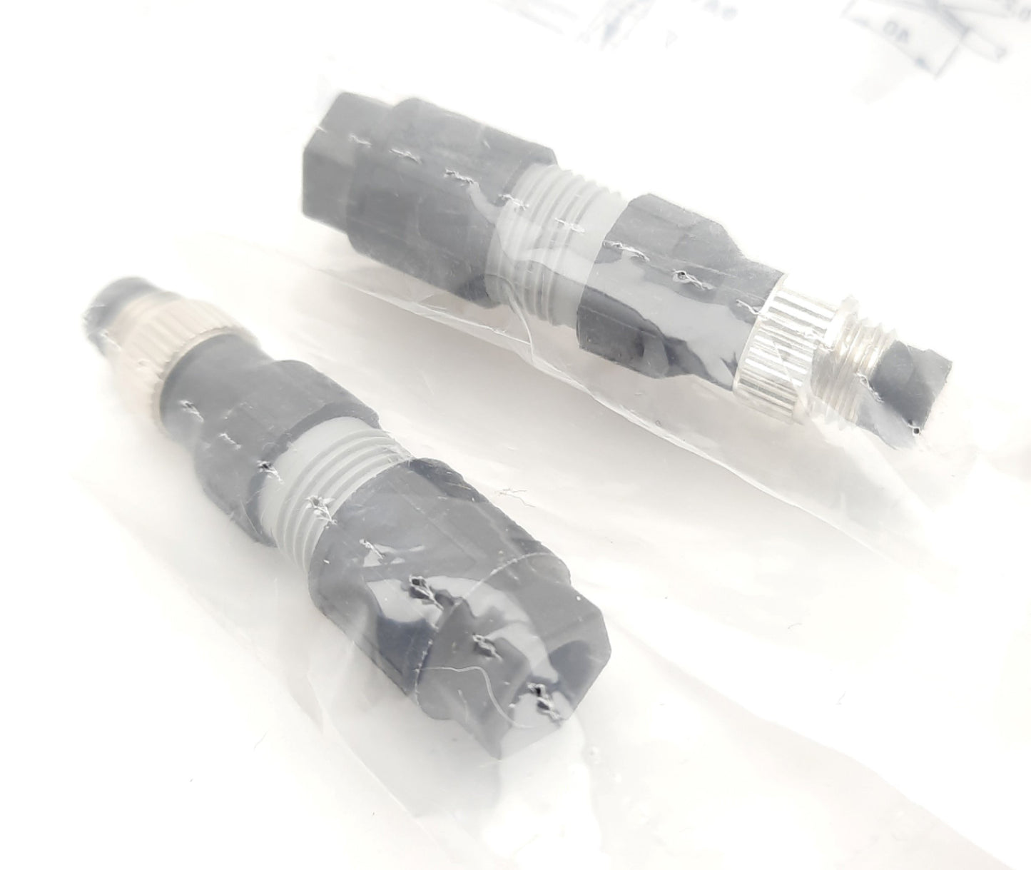 New Lot of 2 Phoenix Contact SACC-M 8MS-3QO-0,5-M Circular Metric Connectors 3 Pin