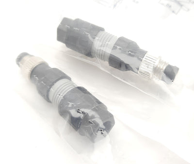 New Lot of 2 Phoenix Contact SACC-M 8MS-3QO-0,5-M Circular Metric Connectors 3 Pin