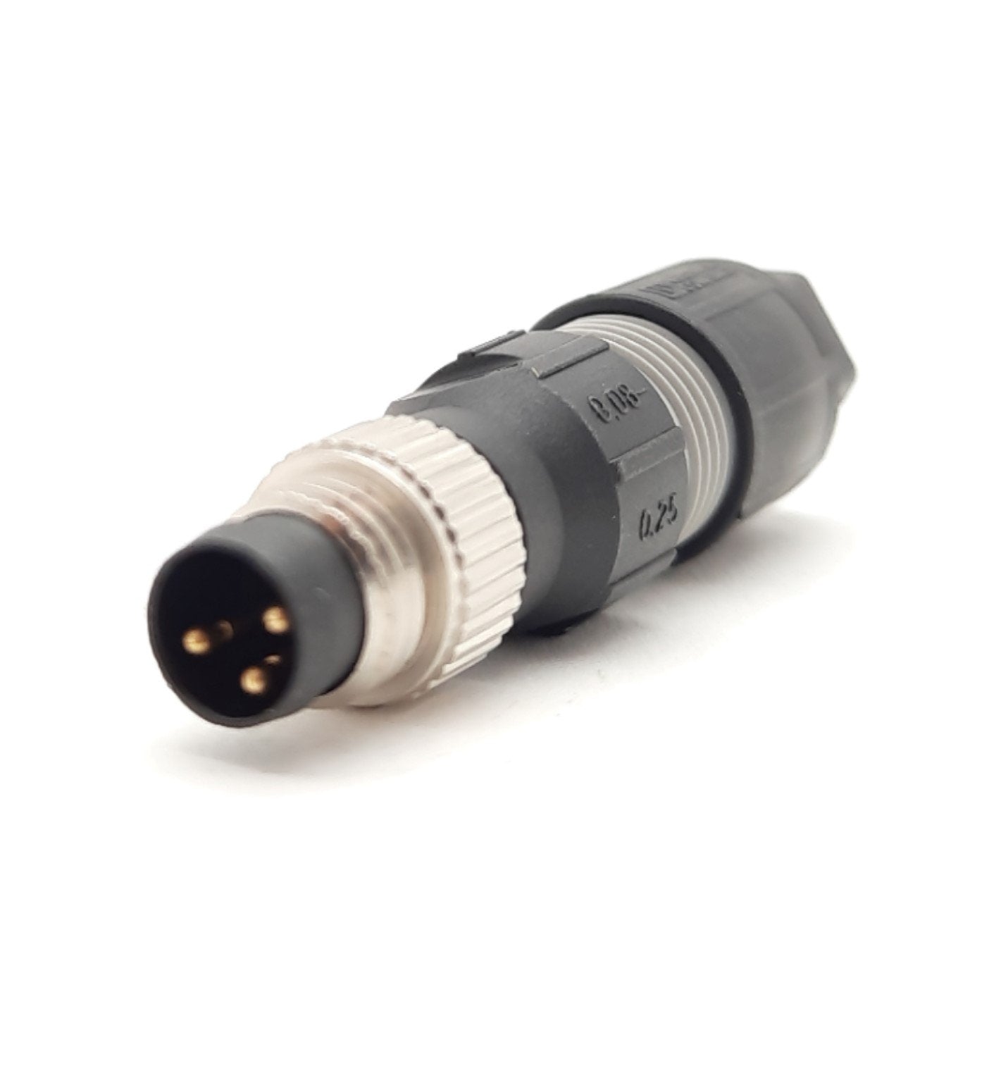 New Lot of 2 Phoenix Contact SACC-M 8MS-3QO-0,5-M Circular Metric Connectors 3 Pin