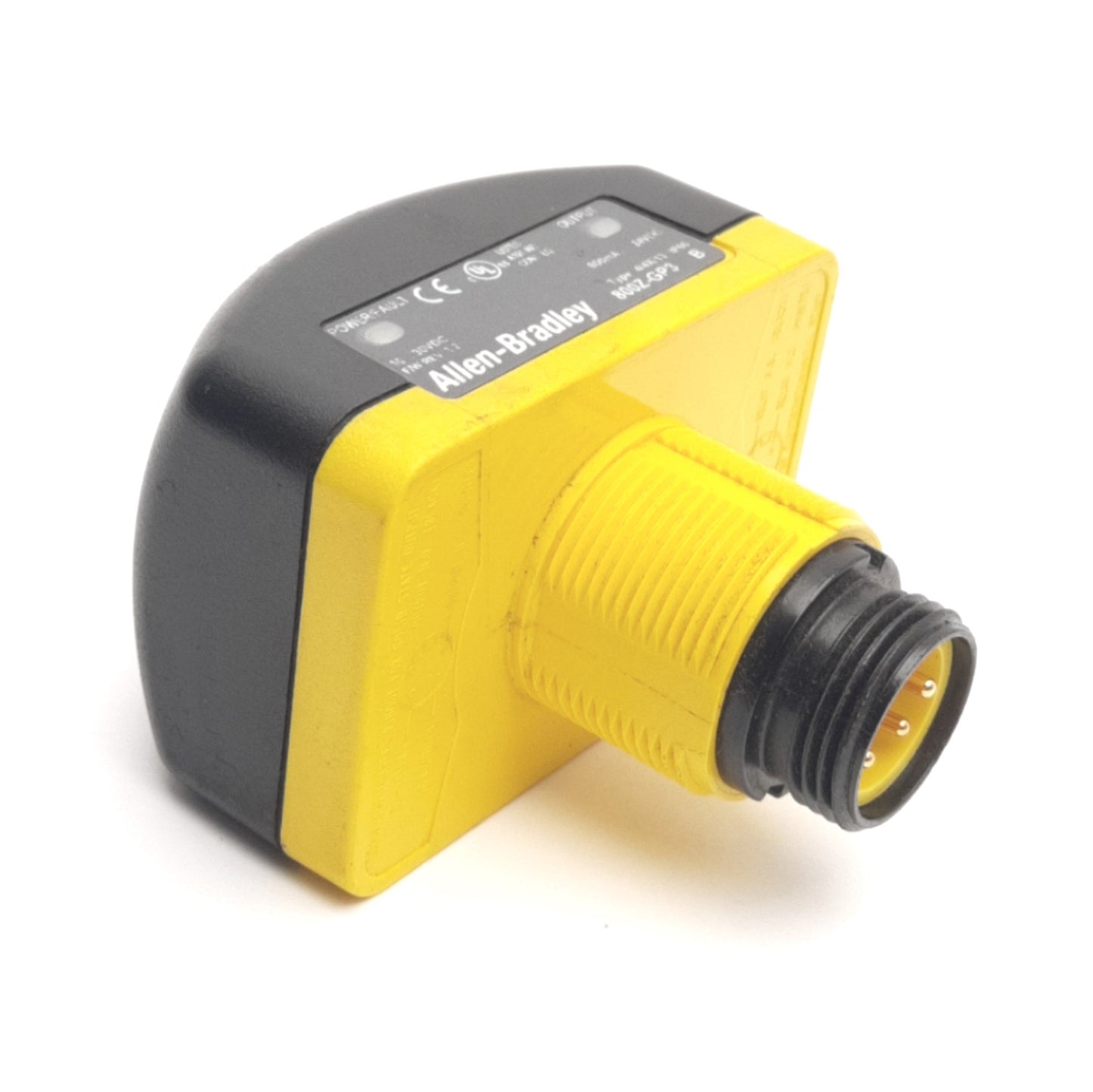 Used Allen Bradley 800Z-GP3Q4 Zero-Force Touch Button Switch, 10-30VDC, 24VDC, 4-Pin