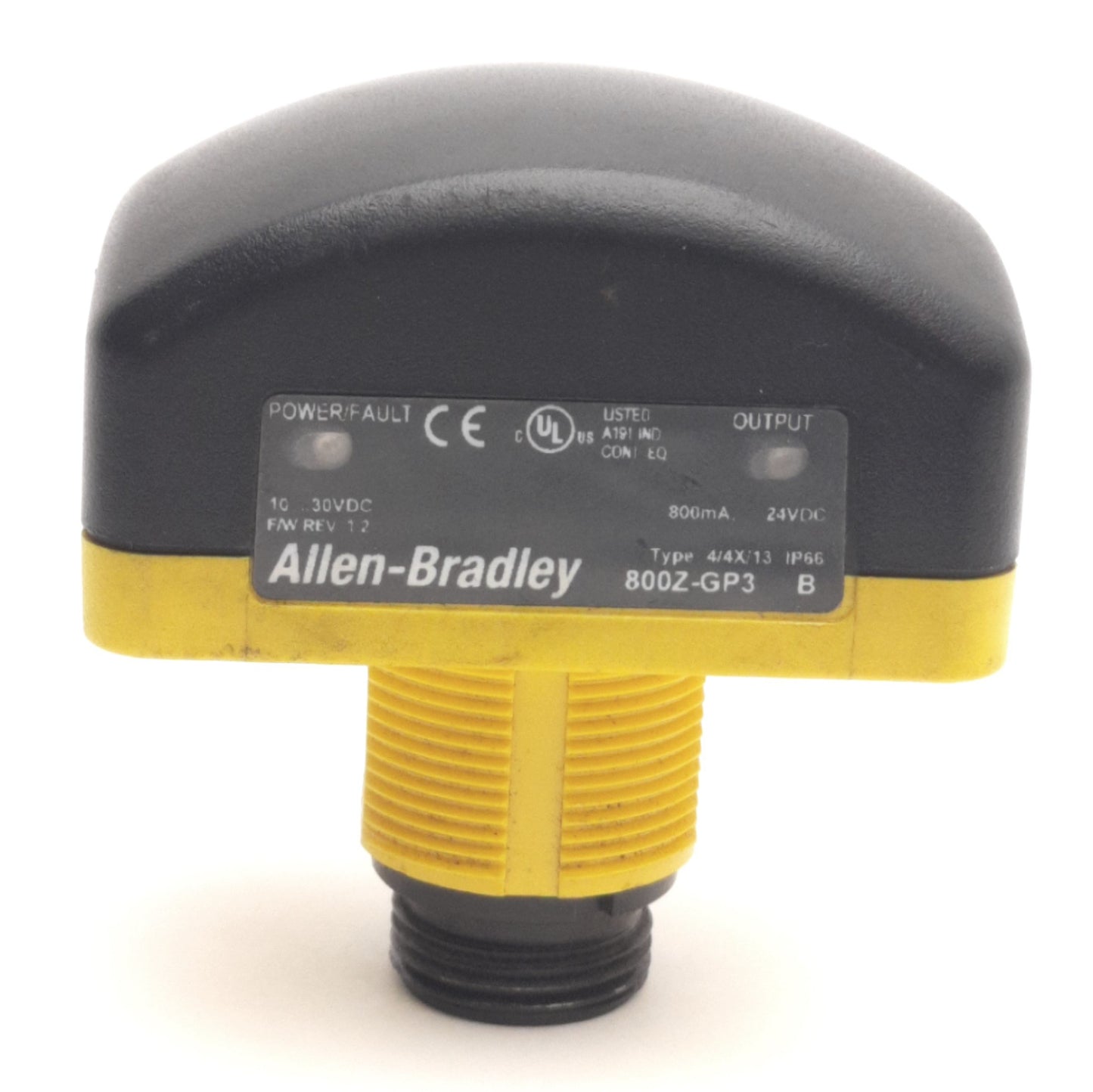 Used Allen Bradley 800Z-GP3Q4 Zero-Force Touch Button Switch, 10-30VDC, 24VDC, 4-Pin