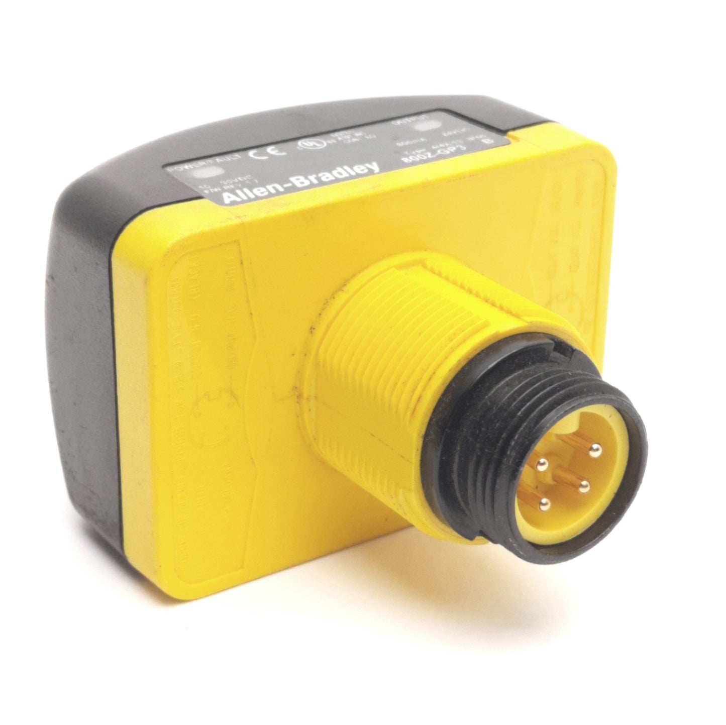 Used Allen Bradley 800Z-GP3Q4 Zero-Force Touch Button Switch, 10-30VDC, 24VDC, 4-Pin