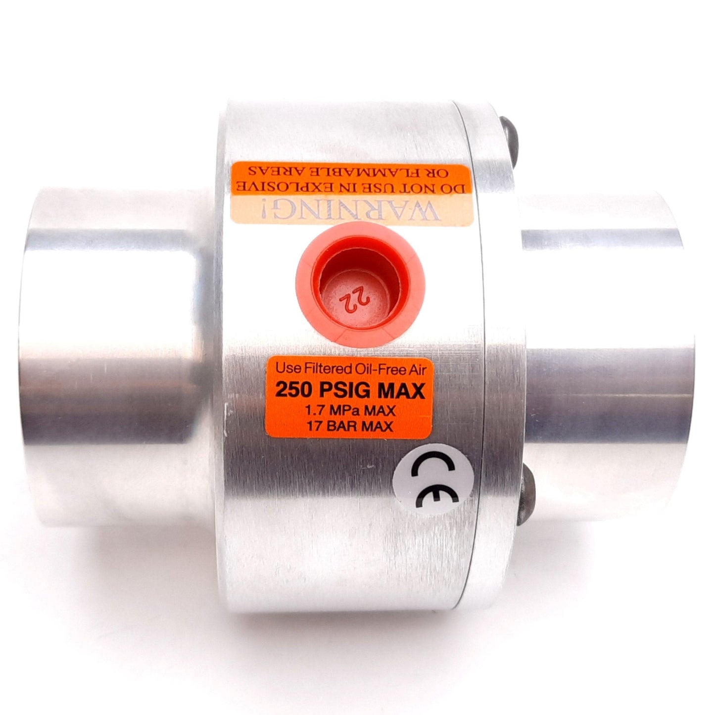 New Exair 6085 Line Vac Vacuum Generator, 2-1/2", Vacuum Port: 3/8" NPT, 250psi Max